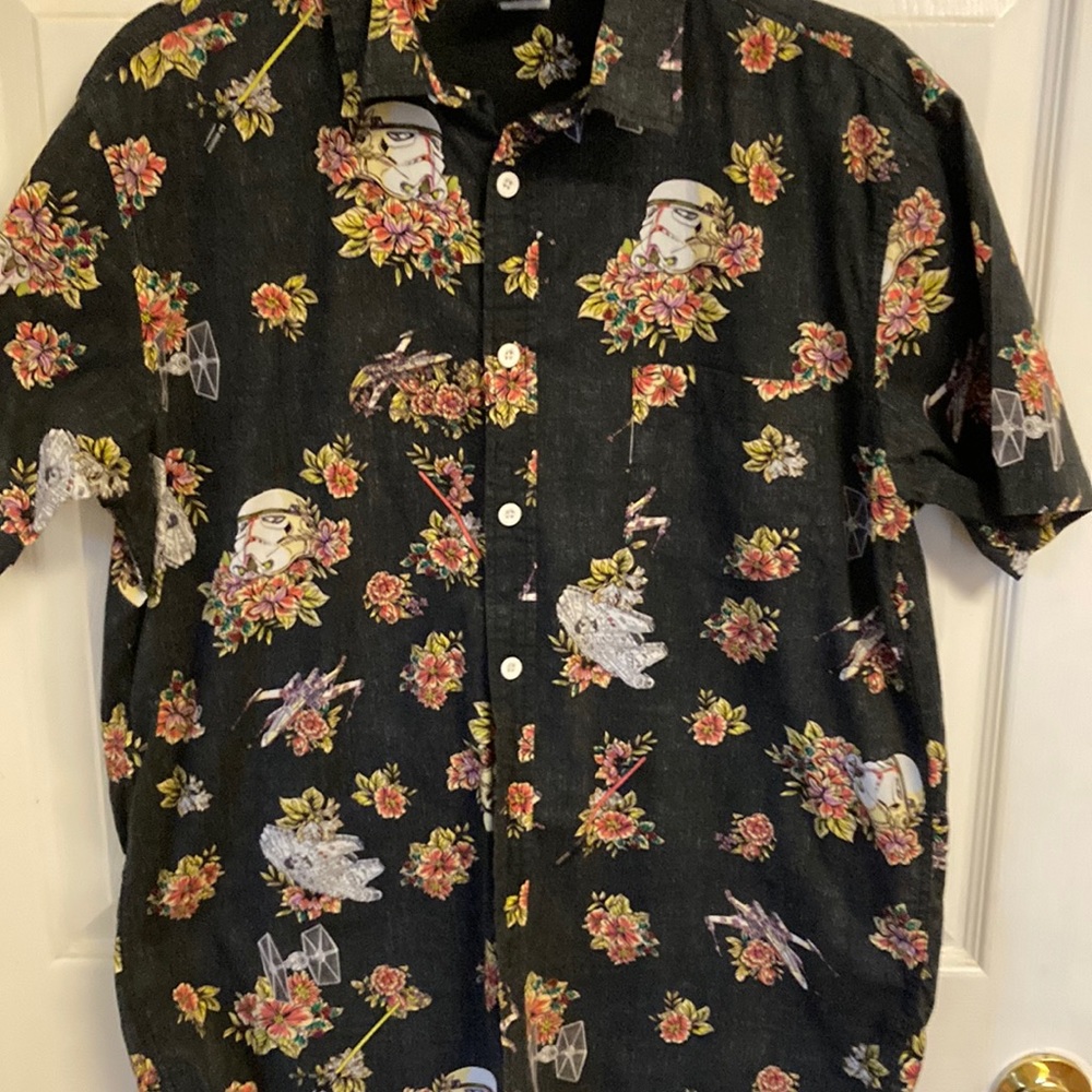 Star Wars Hawaiian Button Up